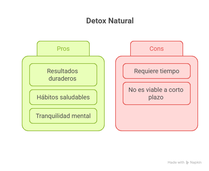 Detox natural ventajas y desventajas